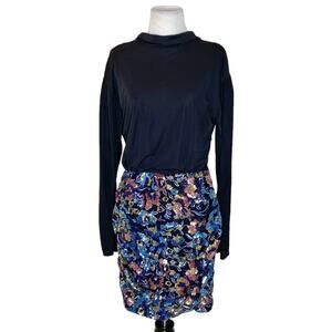 Self-Portrait Sequin Floral Mesh Mini Dress UK 8 / US 4